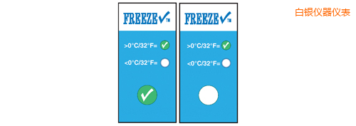 白銀溫度指示標(biāo)簽 冷凍檢查 Thermolabels